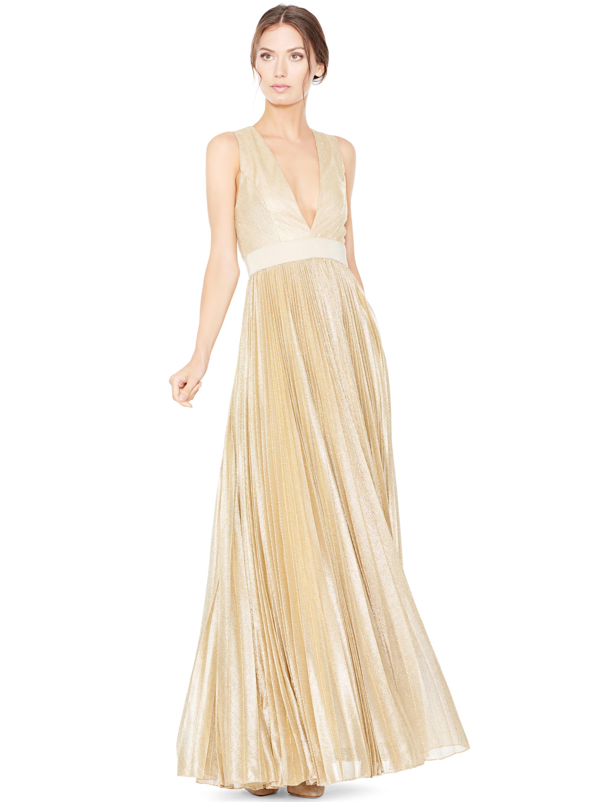 Alice and olivia gold dress hotsell